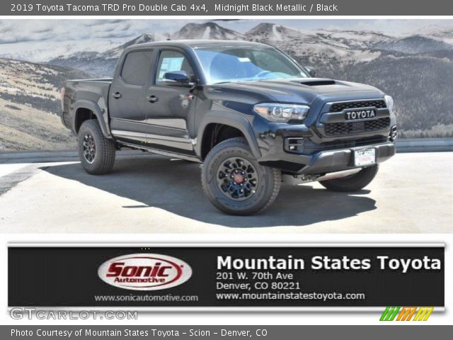 2019 Toyota Tacoma TRD Pro Double Cab 4x4 in Midnight Black Metallic