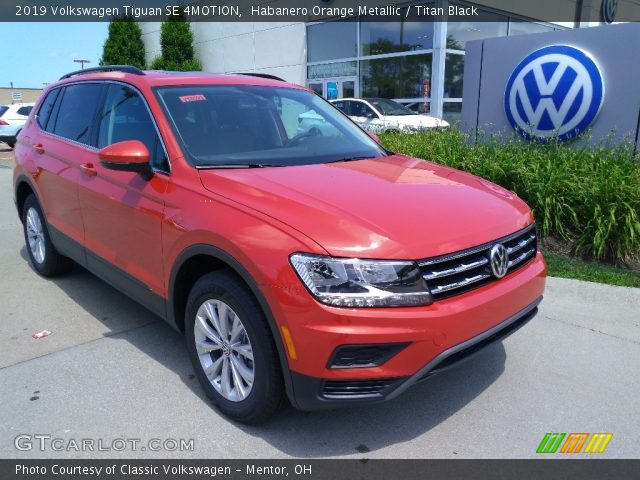 2019 Volkswagen Tiguan SE 4MOTION in Habanero Orange Metallic