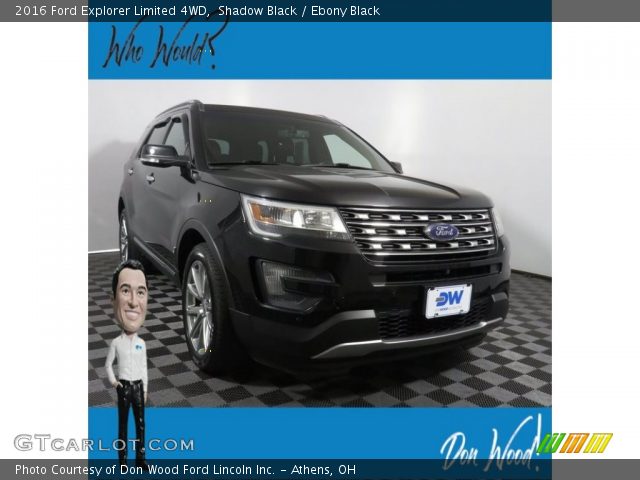 2016 Ford Explorer Limited 4WD in Shadow Black