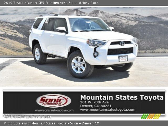 2019 Toyota 4Runner SR5 Premium 4x4 in Super White