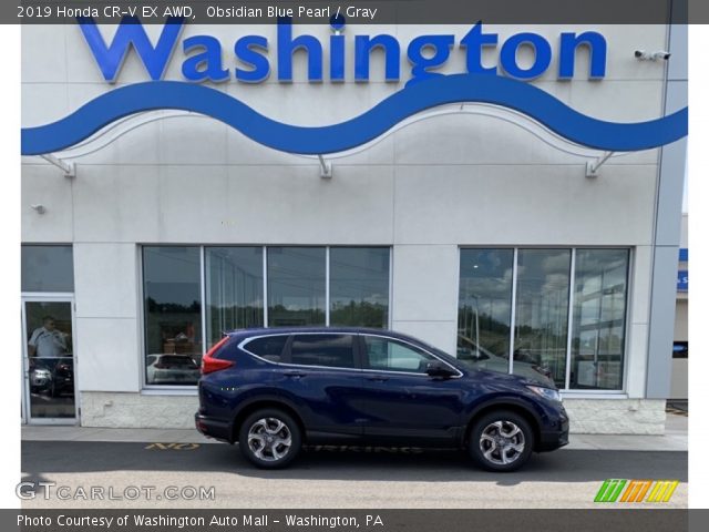 2019 Honda CR-V EX AWD in Obsidian Blue Pearl