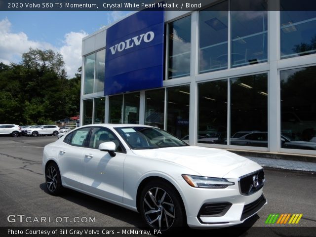 2020 Volvo S60 T5 Momentum in Crystal White Pearl Metallic
