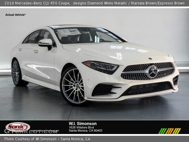 2019 Mercedes-Benz CLS 450 Coupe in designo Diamond White Metallic