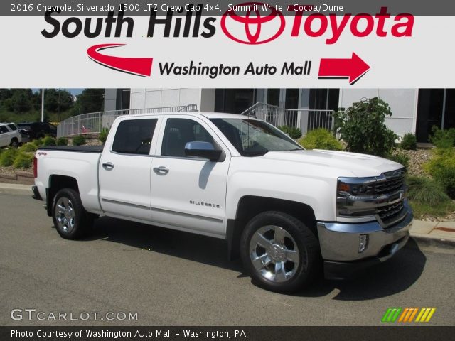 2016 Chevrolet Silverado 1500 LTZ Crew Cab 4x4 in Summit White