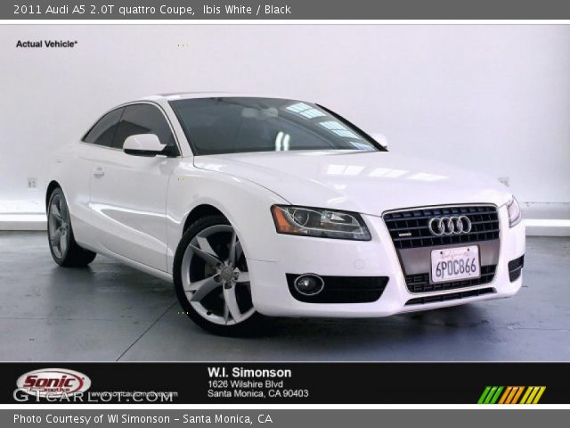 2011 Audi A5 2.0T quattro Coupe in Ibis White