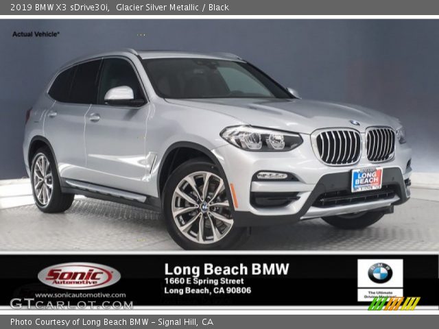 2019 BMW X3 sDrive30i in Glacier Silver Metallic