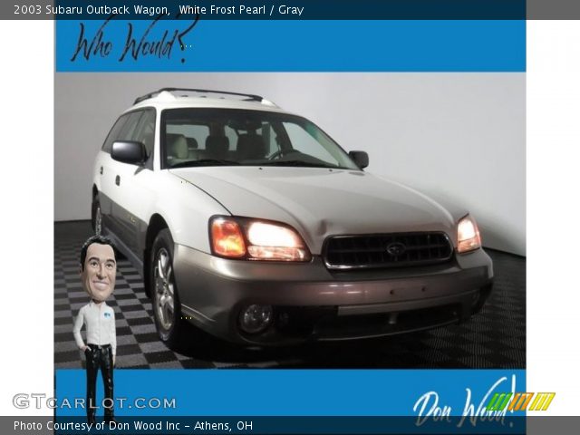 2003 Subaru Outback Wagon in White Frost Pearl