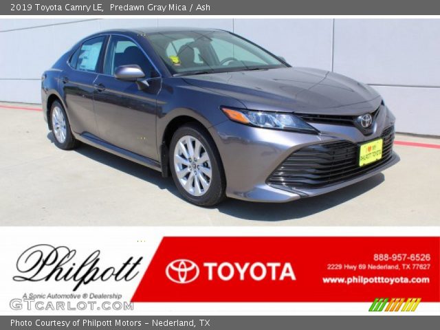 2019 Toyota Camry LE in Predawn Gray Mica