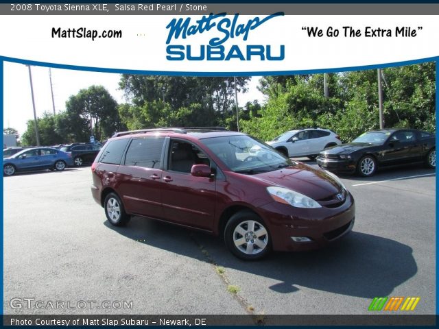 2008 Toyota Sienna XLE in Salsa Red Pearl