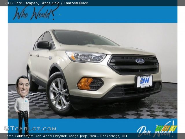 2017 Ford Escape S in White Gold