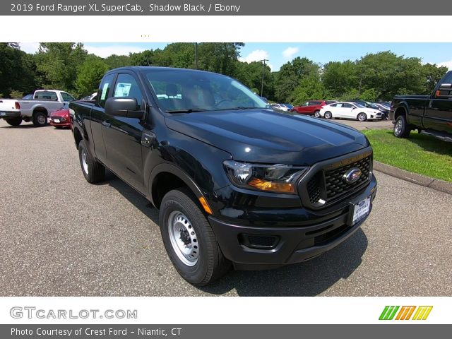 2019 Ford Ranger XL SuperCab in Shadow Black