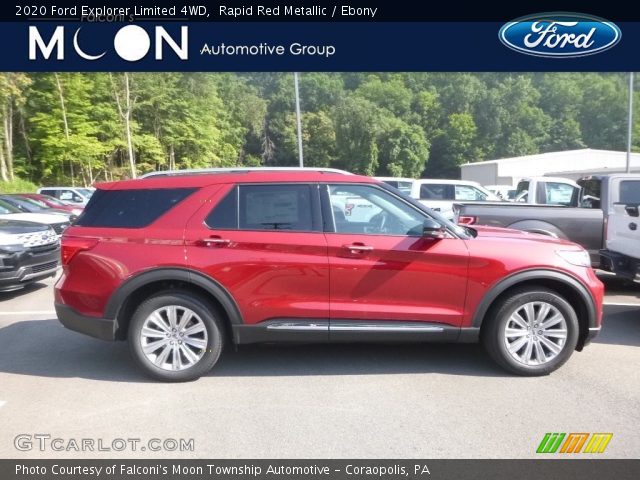 2020 Ford Explorer Limited 4WD in Rapid Red Metallic