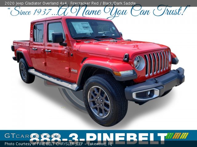 2020 Jeep Gladiator Overland 4x4 in Firecracker Red