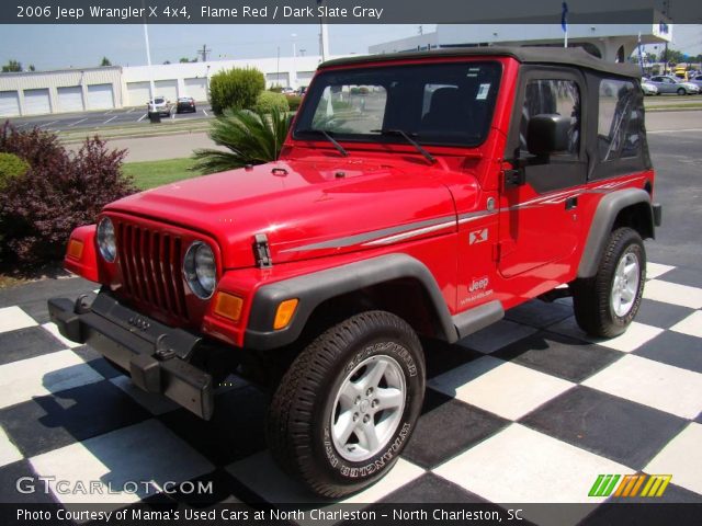 2006 Jeep Wrangler X 4x4 in Flame Red