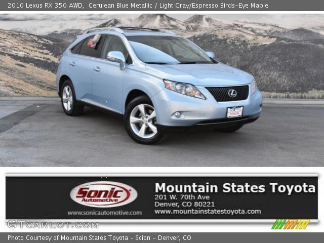 2010 Lexus RX 350 AWD in Cerulean Blue Metallic