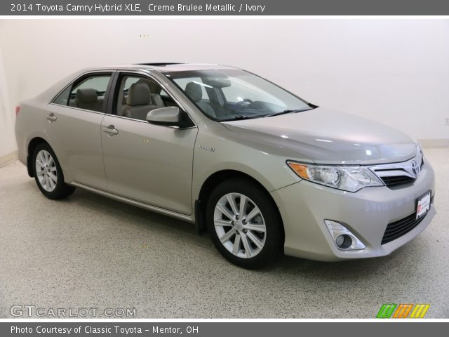 2014 Toyota Camry Hybrid XLE in Creme Brulee Metallic