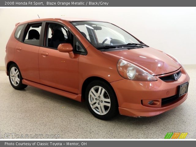 2008 Honda Fit Sport in Blaze Orange Metallic