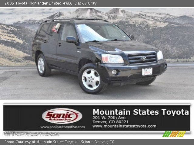 2005 Toyota Highlander Limited 4WD in Black