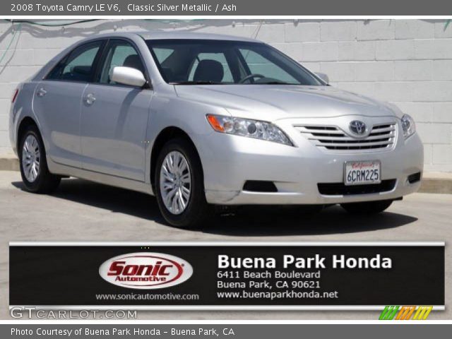 2008 Toyota Camry LE V6 in Classic Silver Metallic