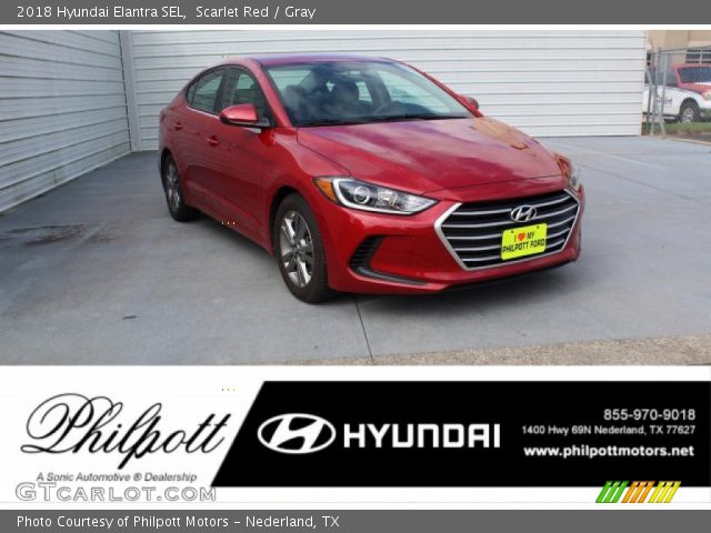 2018 Hyundai Elantra SEL in Scarlet Red