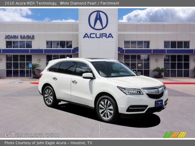 2016 Acura MDX Technology in White Diamond Pearl