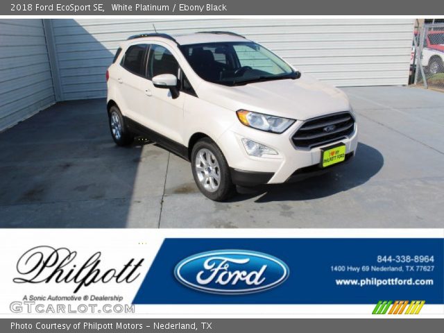 2018 Ford EcoSport SE in White Platinum