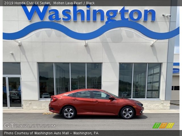 2019 Honda Civic LX Sedan in Molten Lava Pearl