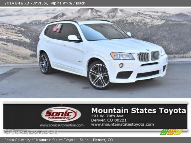 2014 BMW X3 xDrive35i in Alpine White