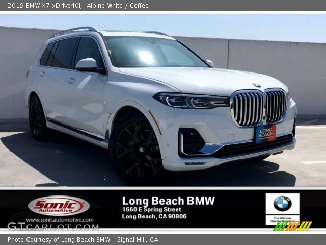 2019 BMW X7 xDrive40i in Alpine White