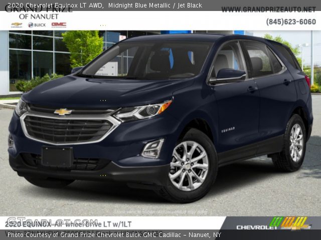 Midnight Blue Metallic 2020 Chevrolet Equinox Lt Awd Jet