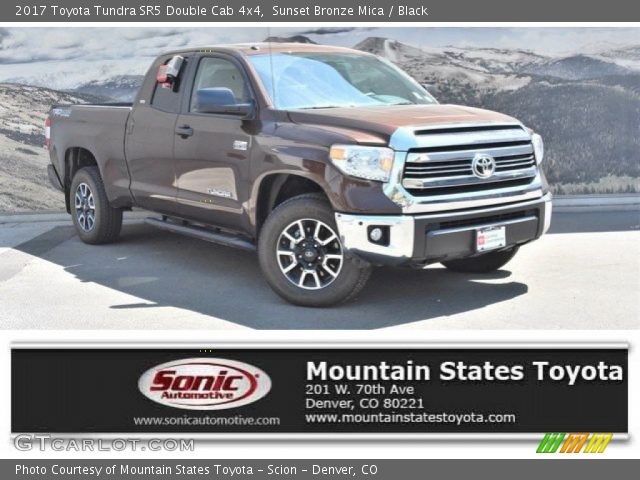 2017 Toyota Tundra SR5 Double Cab 4x4 in Sunset Bronze Mica