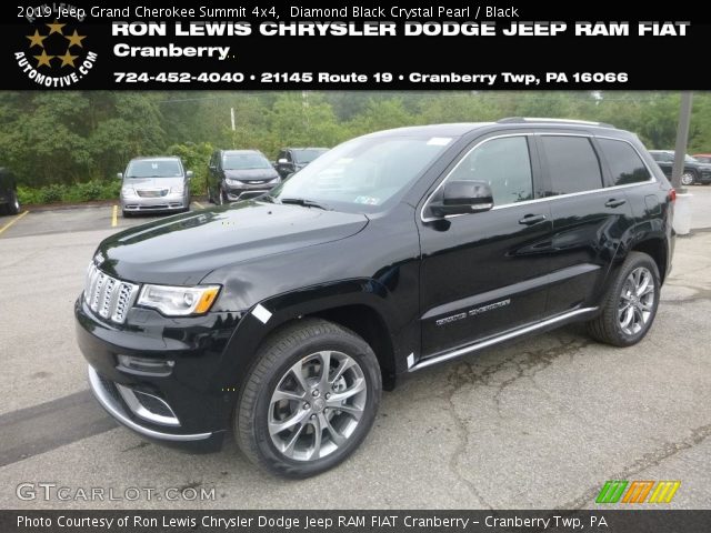 2019 Jeep Grand Cherokee Summit 4x4 in Diamond Black Crystal Pearl