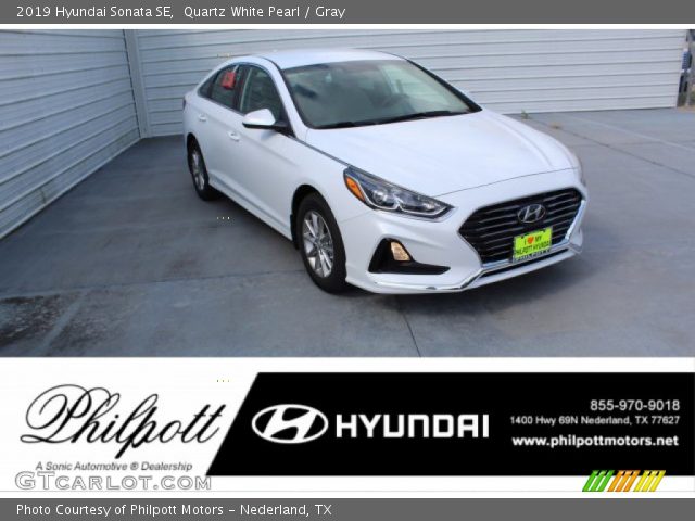 2019 Hyundai Sonata SE in Quartz White Pearl