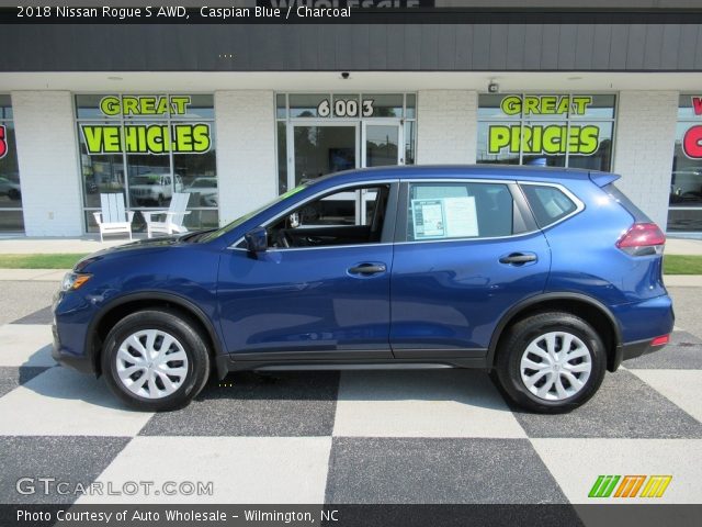 2018 Nissan Rogue S AWD in Caspian Blue