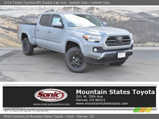 2019 Toyota Tacoma SR5 Double Cab 4x4 in Cement Gray