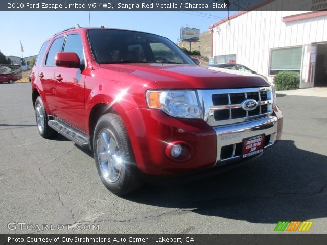 2010 Ford Escape Limited V6 4WD in Sangria Red Metallic