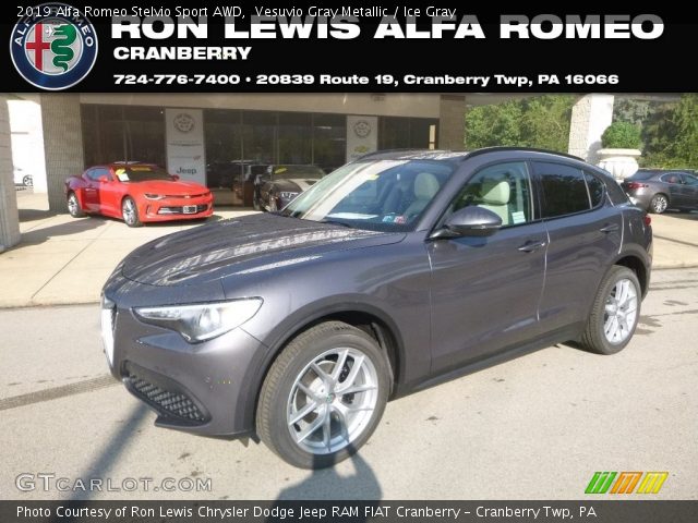 2019 Alfa Romeo Stelvio Sport AWD in Vesuvio Gray Metallic