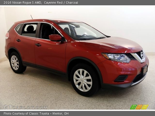 2016 Nissan Rogue S AWD in Cayenne Red