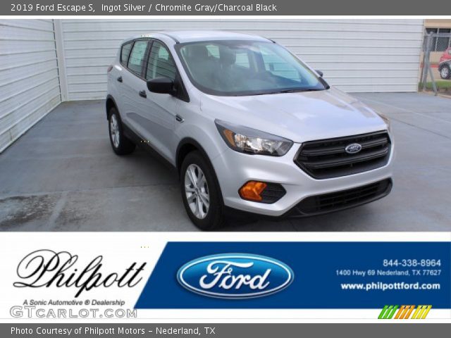 2019 Ford Escape S in Ingot Silver
