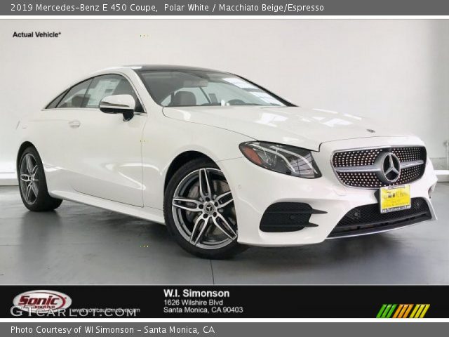 2019 Mercedes-Benz E 450 Coupe in Polar White