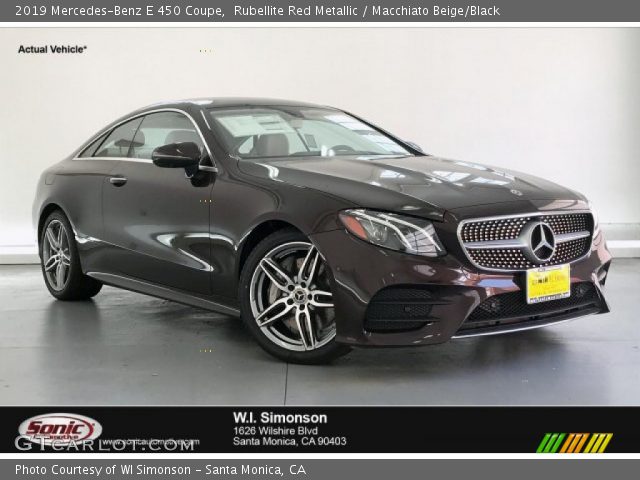 2019 Mercedes-Benz E 450 Coupe in Rubellite Red Metallic