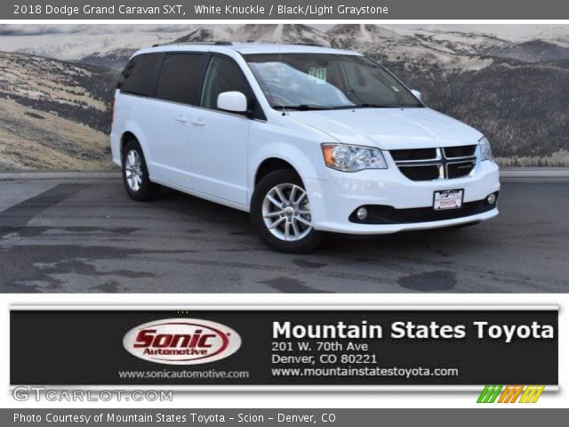2018 Dodge Grand Caravan SXT in White Knuckle