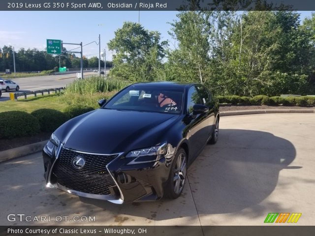 2019 Lexus GS 350 F Sport AWD in Obsidian