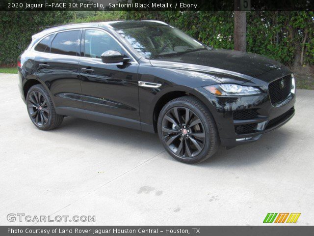2020 Jaguar F-PACE 30t Portfolio in Santorini Black Metallic