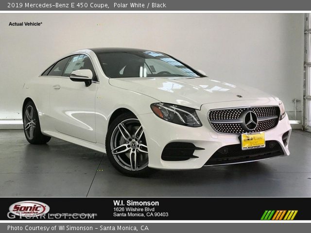 2019 Mercedes-Benz E 450 Coupe in Polar White