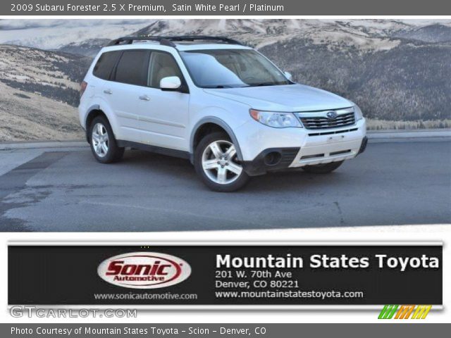 2009 Subaru Forester 2.5 X Premium in Satin White Pearl
