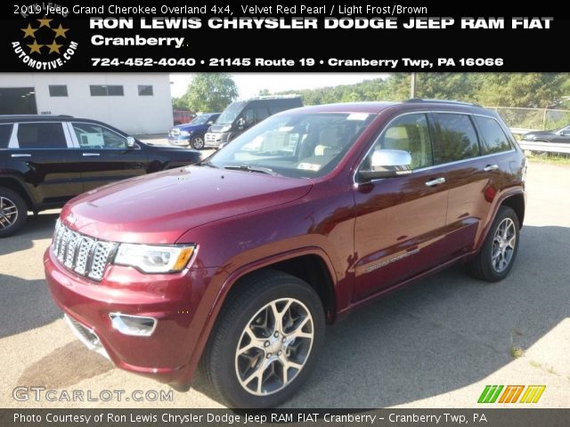 2019 Jeep Grand Cherokee Overland 4x4 in Velvet Red Pearl