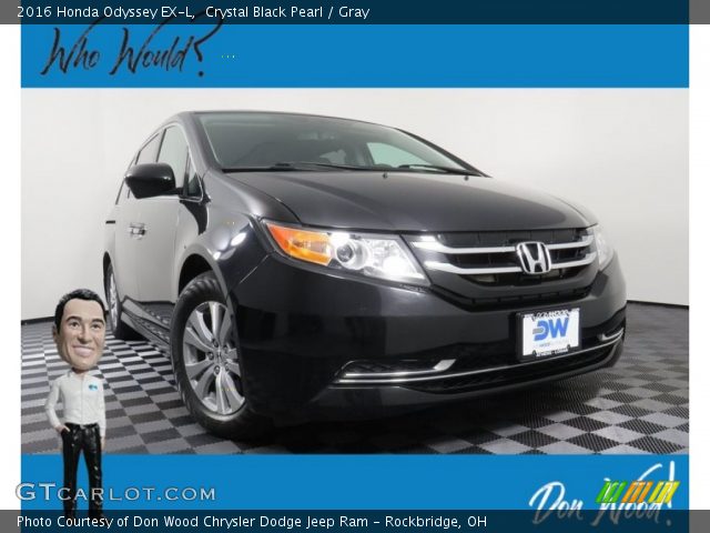 2016 Honda Odyssey EX-L in Crystal Black Pearl