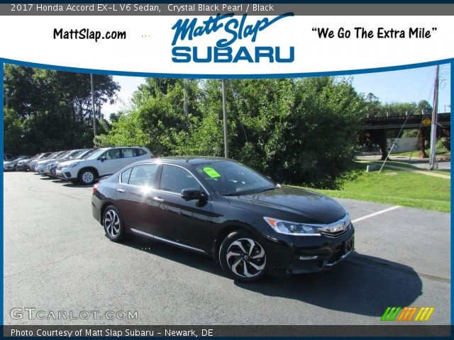 2017 Honda Accord EX-L V6 Sedan in Crystal Black Pearl