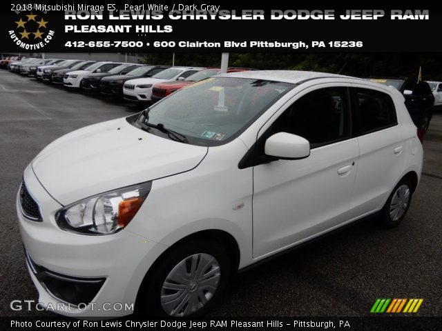 2018 Mitsubishi Mirage ES in Pearl White